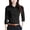 Black, variant on ZenCart Women Shirt Lapel Long Sleeve Button Placket Shirt Tops Solid Color Slim Fit Business Office Shirt Workwear