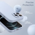 thumbnail image 6 of JETech Magnetic Silicone Case for iPhone 12 Pro Max 6.7-Inch, Compatible with MagSafe, Phone Cover with Camera Lens Full Protection (Light Blue), 6 of 6