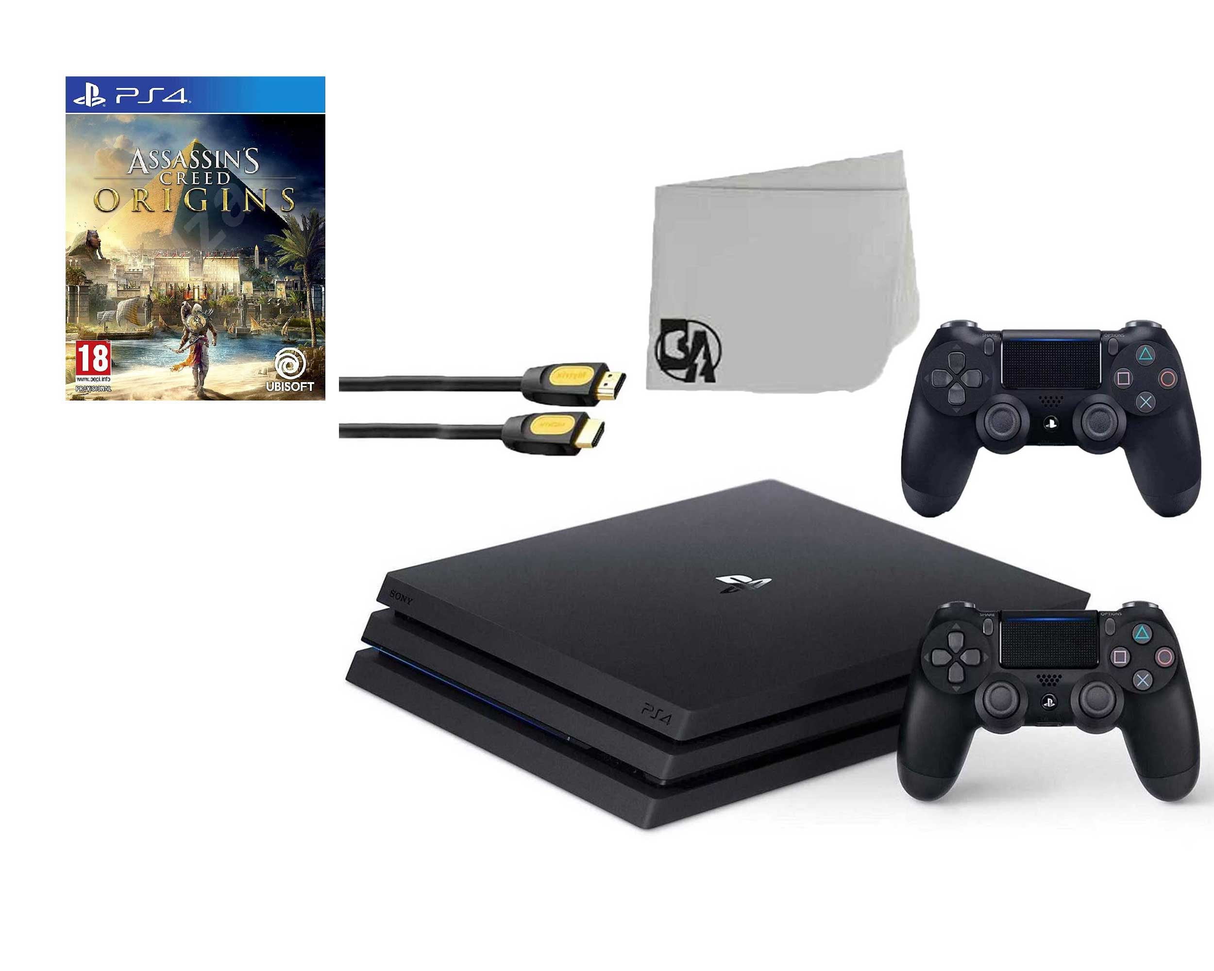 peber hane Påstået Sony PlayStation 4 Pro 1TB Gaming Console Black 2 Controller Included with  Days Gone BOLT AXTION Bundle Used - Walmart.com