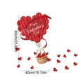 thumbnail image 3 of 3D Heart Valentine's Day Decorative Stickers - Sweet Window Stickers for Gift Boxes, Shopping Mall Displays, Home Party Romantic Indoor Decor, 15.74*23.62in, C, 3 of 8
