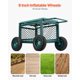 thumbnail image 2 of Carrito de jardín rodante VEVOR de metal con asiento de 180 kg de capacidad, 2 of 9