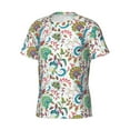 thumbnail image 5 of Vsdgher Fairy Flower Print Men's Dry Fit Mesh Athletic Shirts Moisture Wicking Tennis T-Shirt Tops, 5 of 9