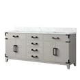 thumbnail image 2 of Laurel 72 in W x 22 in D White Oak Double Bath Vanity and Carrara Marble Top, 2 of 5