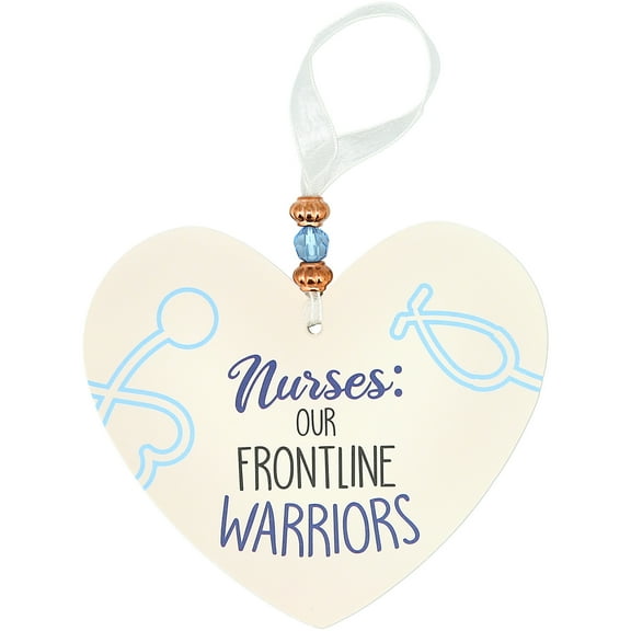 Pavilion Gift Company - Nurses - 3.5" Heart-Shaped Ornament