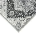 thumbnail image 5 of Luxee Designs Alexandria Collection 9x12 Area Rug, Medallion Rugs for Living Room, Bedroom, Kitchen, Office, Pet Friendly, Low Pile, High Traffic Area, Stain Resistance - Dark Gray, 5 of 5