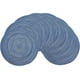 thumbnail image 2 of Juego de 8 manteles individuales trenzados redondos de 15.0 in para mesa de comedor, cocina, manteles antideslizantes lavables (azul, 8 unidades), 2 of 5