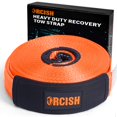 thumbnail image 1 of ORCISH Long Recovery Tow Straps, 2" x 66 FT Tow Straps Heavy Duty with Loops, Tow Rope for Truck, Vehicle Recovery Rope with Reinforced Loops and Protective Sleeves, Tree Saver Strap for Winching, 1 of 4