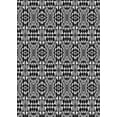 thumbnail image 1 of Ahgly Company Indoor Rectangle Patterned Silver Gray Novelty Area Rugs, 6' x 9', 1 of 6