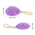 thumbnail image 4 of Esponja de baño de loofah con panal de 1 pieza para el baño en morado, 4 of 6