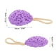 thumbnail image 4 of Esponja de baño de loofah con panal de 1 pieza para el baño en morado, 4 of 6