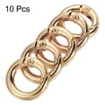 thumbnail image 3 of Unique Bargains 18x11x3.5mm Round Zinc Alloy Spring Gate O Ring Snap Clip Buckle, Light Gold 10 Pack, 3 of 5
