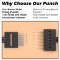 thumbnail image 4 of Juego de cinceles para coser Leather Hole Punch DIUDUS de 3 mm, 2/4/6 puntas, 4 of 7