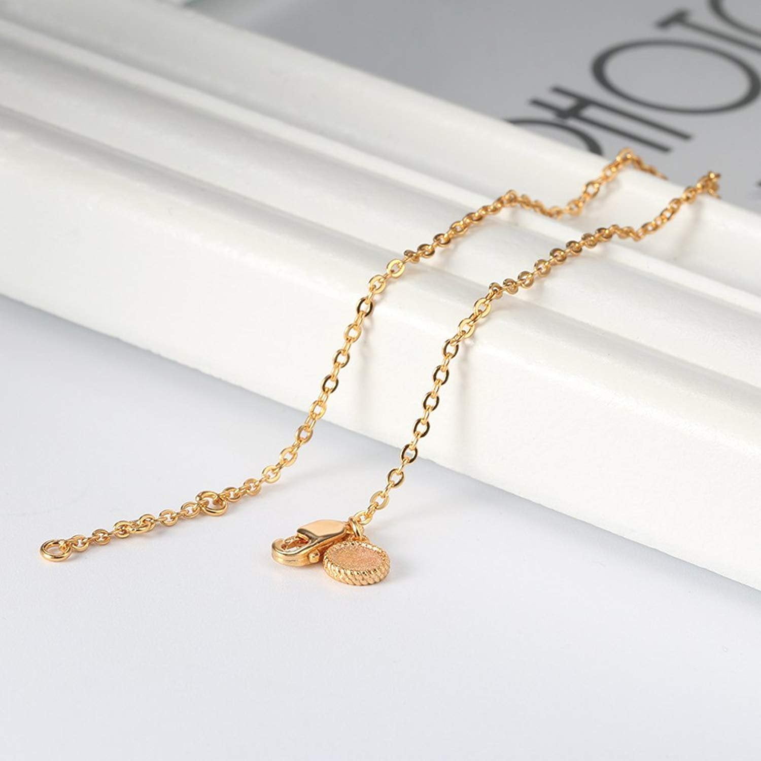 Ginger Lyne Collection Sterling Silver 1mm Rolo Chain Charm Bracelet