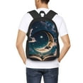 thumbnail image 5 of Balery Artistic Starry Sky Moon Book Backpack for Men and Women - Durable 600D Oxford Cloth -Large Capacity, Water-Resistant School, Travel, and Hiking Bag, 5 of 7