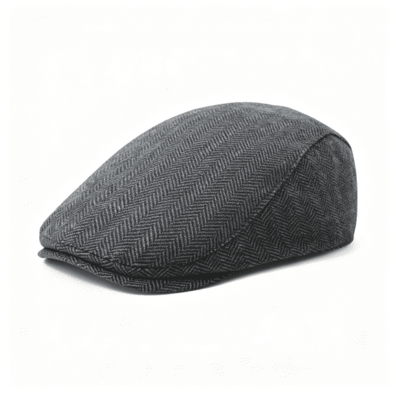 TELOLY Men Wool Blend Flat Cap Tweed Newsboy Ivy Hat Newsboy Cap for Men
