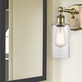 thumbnail image 3 of 516-1W-AB-G802 Innovations Lighting Clymer - 1 Light Wall Sconce In Art Deco Style-12 Inches Tall and 3.88 Inches Wide-Antique Brass Finish-Clear, 3 of 3