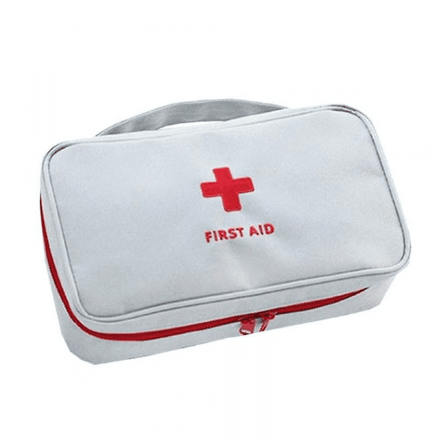 Portable First Aid Bag Medical Carrying Handbag with Compartment Empty Zipper Emergency Pouch for Home Travel Camp