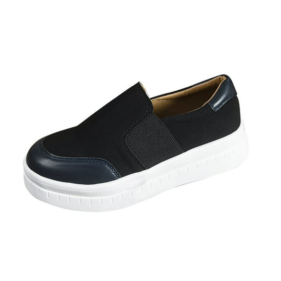 Wensltd Fall Shoe for Women Wide Width Comfortable Design Versatile for Work Office Women Black Shoe