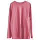 thumbnail image 3 of MHFRRA Camiseta de Manga Larga Suave y desgastada, Informal, Holgada, para Uso Diario y Cómoda. Rosa, 3 of 3