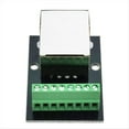 thumbnail image 2 of 4 Piezas RJ45 Ethernet Hembra Conector de Enchufe Placa de Ruptura, Placa de Conector de 2,54 mm Terminal Adaptador de Red Blindado, 2 of 5