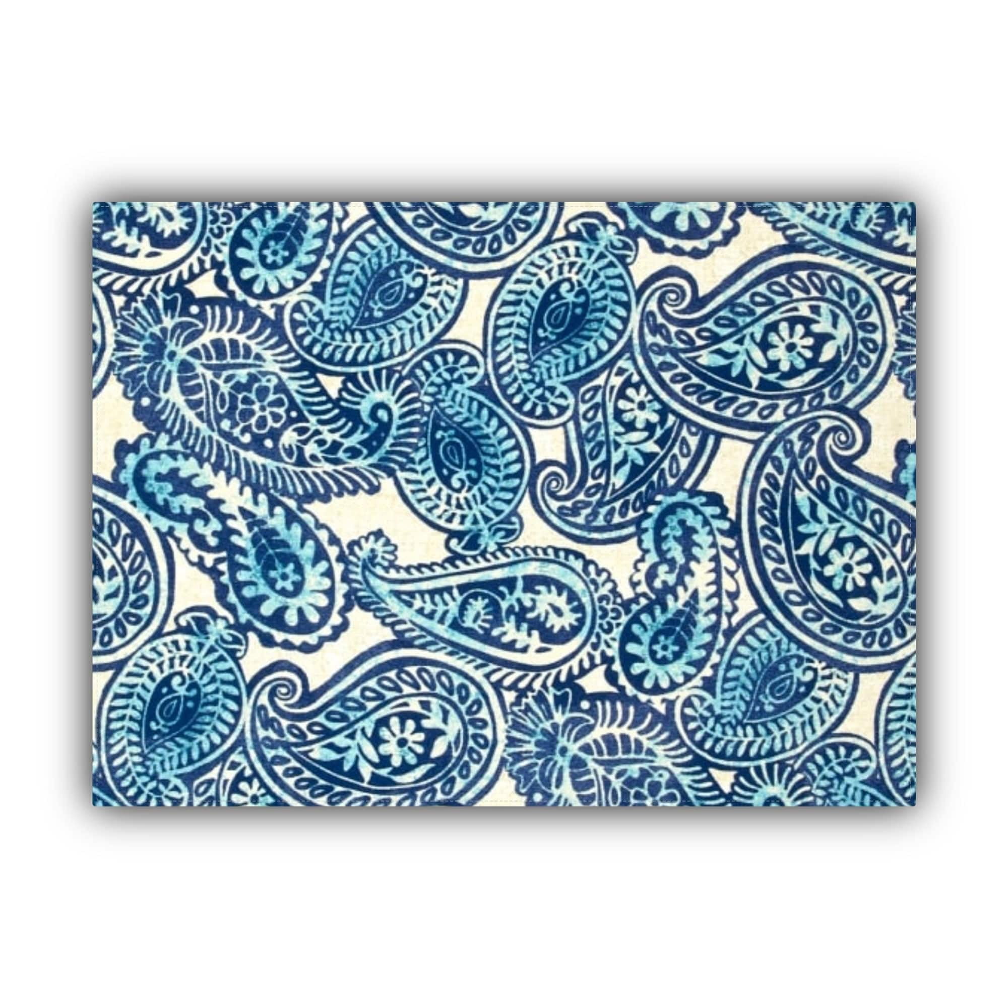 Joita, llc Joita ELIO Blue Indoor/Outdoor Placemat Finished Edge Set