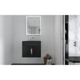 thumbnail image 6 of Nile 24" Black Wood Floating Vanity with Black Top and Brushed Nickel Trim, 6 of 10
