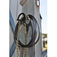 thumbnail image 3 of Huntley Equestrian Fancy Stitched Padded Leather Lead with Brass chain, 3 of 9