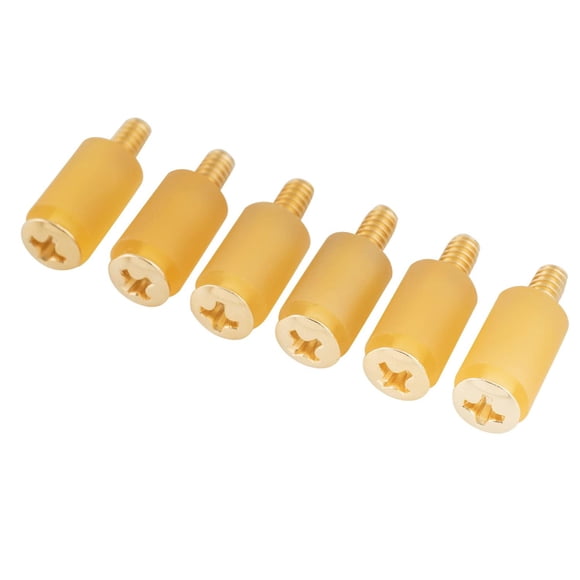 Musiclily Ultra UNC#6-32X3/4 Pulgadas Acero Inoxidable Tornillos y Tubo Goma de Pastilla Single Coil