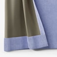 thumbnail image 4 of Mainstays Kids Spring Periwinkle Light Purple Solid Ribbed Corduroy Blackout Rod Pocket with Back Tabs Single Curtain Panel, Set of 1, 38" W x 84" L, 4 of 6