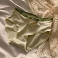 thumbnail image 3 of Bigersell No Panty Line Underwear Women Clearance Cotton Underwear Women Briefs Panty Style P-182 Polyester Bikini Panties G String Thongs Ladies Briefs High Waist Women's Panties Green M, 3 of 3