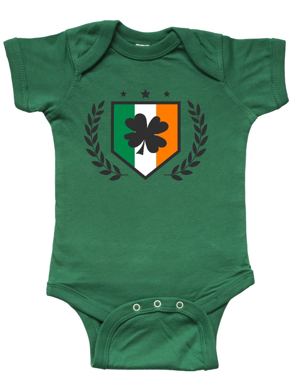 Newborn Kids Bodysuits Irish Flag Guitar Art Kid Pajamas