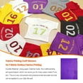 thumbnail image 2 of Bewildely 10 piezas de pegatinas de estampado, película de letras decorativas, arte de papel profesional, calcomanías de tela de transferencia de calor, De coser Violeta Bewildely HA062135-05B, 2 of 6