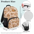 thumbnail image 7 of Aplkyhs School Backpack for Boys Girls Ages 6-18 Ergonomic Padded Adjustable Straps Large Capacity Multi Compartment Bookbag for Elementary Middle High School Capybara Orange, 7 of 7