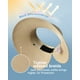 thumbnail image 2 of Sombrero con visera solar FURTALK para mujer, paja, ala ancha, beige, 2 of 8