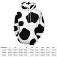 thumbnail image 2 of Cow Print Men's Women Vintage 3D Hooded Sweatshirt - All-Season Loose Fit Streetwear, 2 of 6