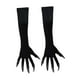 thumbnail image 3 of Guantes de Halloween ligeros con uñas largas para fiestas de presentaciones en el escenario. uña negra, 3 of 9