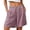 Purple, variant on Nkmbld Women's Shorts Summer Casual Elastic Waist Boho Wide Leg Embroidered Beach Vacation Shorts
