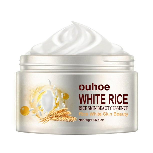 Crema Hidratante para la Piel Facial de Arroz Blanco Wdftyju Antiarrugas 30ml Natural