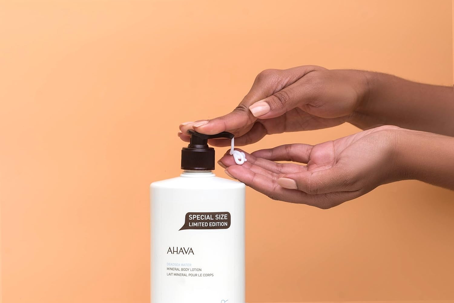 AHAVA Dead Sea Water Mineral Body Lotion – Daily Hydration with Osmoter™ | Nourishing Dead Sea Minerals & Botanical Extracts | Lightweight, Fast-Absorbing Moisturiser, 24 Fl Oz (Packaging May Vary)