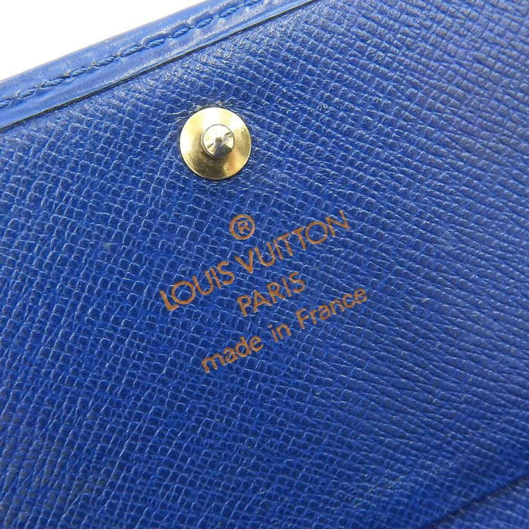 louis-vuitton epi wallet blue