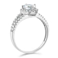 thumbnail image 3 of Wellingsale Ladies 925 Sterling Silver CZ Cubic Zirconia Wedding Engagement Ring - Size 8, 3 of 6