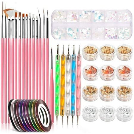 Nail Art Supplies FITDON Nail Art Kit Pen Designer Stamp Tools for Nails Decorations
