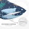 thumbnail image 3 of Hirioo Alpaca Astronaut in Space for Plush Pillow Cover for Bedroom and Living Room ,Elegant, Comfortable Home Decor-20"x30", 3 of 6