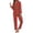 A-Red, variant on Womens 2 Piece Pajamas Sets for Christmas Santa Graphic Print Long Sleeve Lapel Button Blouses and Pants Soft Homewear Home Outfit Comfy Sleepwear,A-Red,L