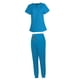 thumbnail image 5 of Conjunto de Uniforme Médico para Mujer Perfecl Ropa de Trabajo de Enfermera Top y Pantalón Azul S, 5 of 8
