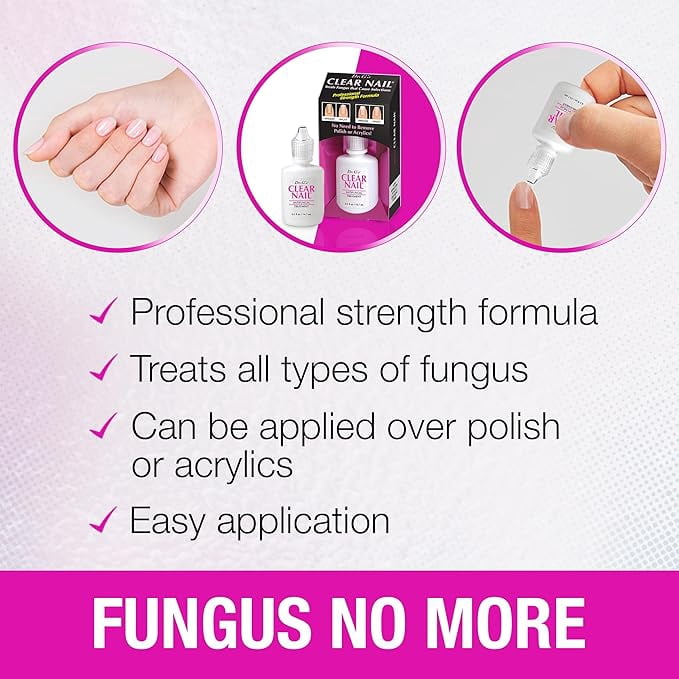 Dr. G's Clear Nail Antifungal Gel with Tolnaftate, Gentle and Odorless Toenail Fungus Treatment, 0.5 fl oz