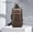 Dark brown, variant on Travel Sling Bag Waterproof Crossbody Bag with Combination Lock Anti-Theft PU Leather Chest Bag with USB Charging Hole Shoulder Backpack Motorcycle Bags Black