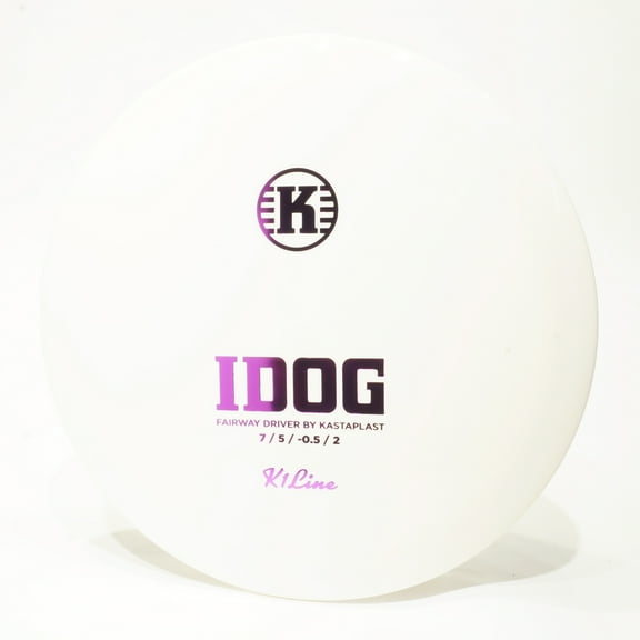 Kastaplast K1 Idog Disc Golf Fairway Driver, Pick Color/Weight [Stamp & Exact Color May Vary] White 173-174 grams