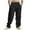 Mens Clothing Black, variant on Mens Sweat Pants, Men's Cotton Linen Pants Elastic Waist Drawstring Casual Trouser Lightweight Straight-Legs Loose Beach Yoga Pants with Pockets S-3XL
