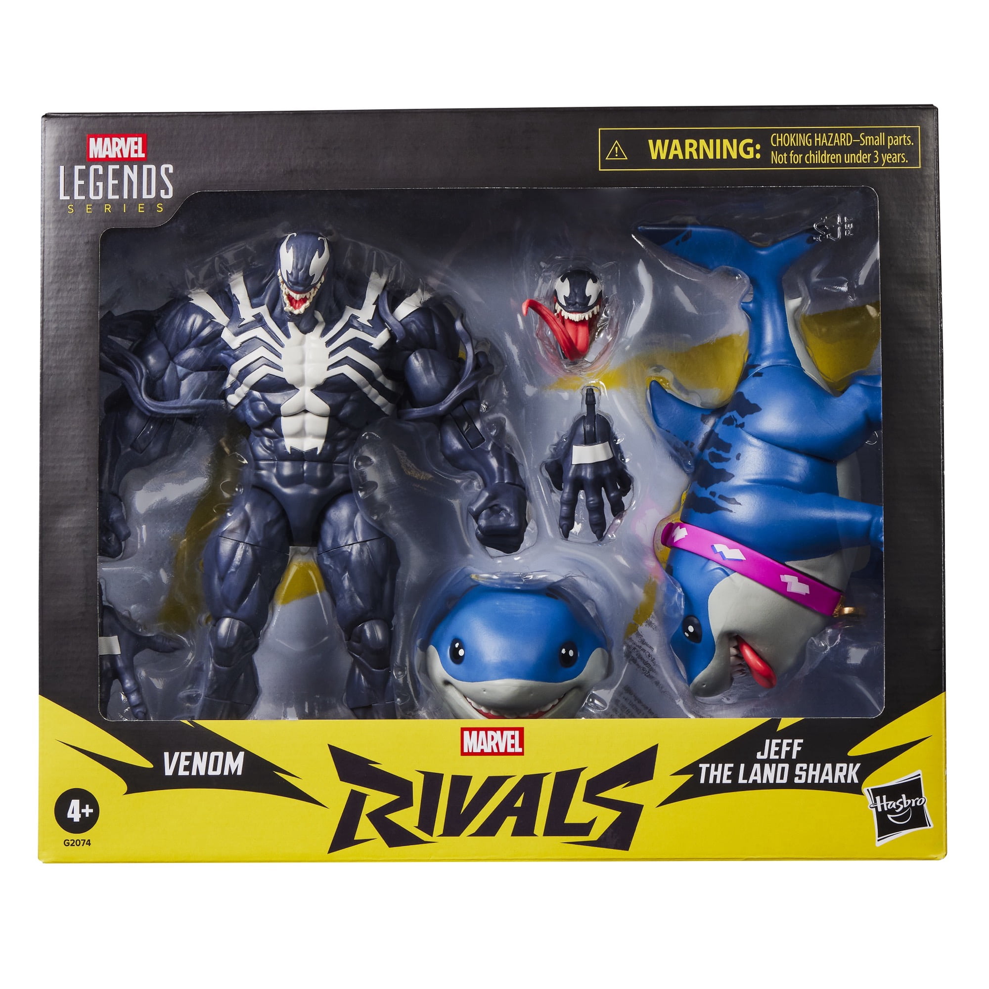 Marvel Legends Series Marvel Rivals Venom & Jeff the Land Shark 6-Inch Action Figures